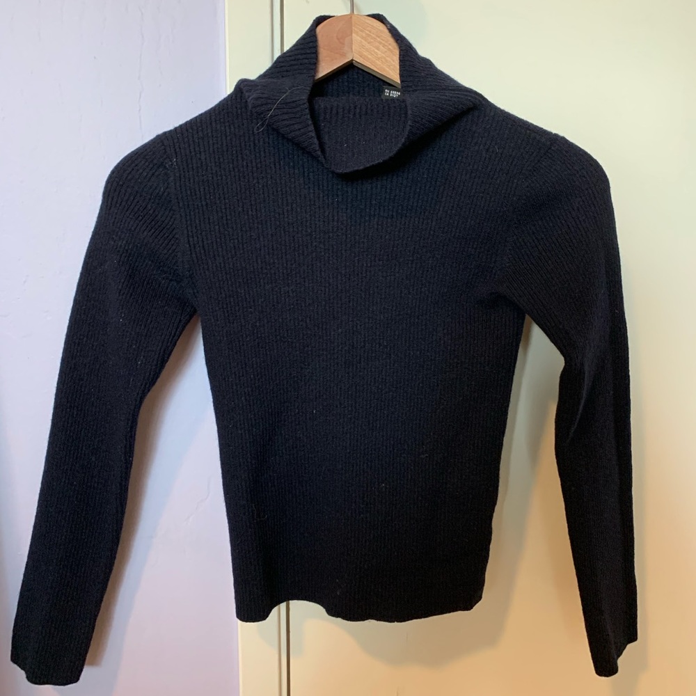 DKNY Navy Turtle Neck Sweater